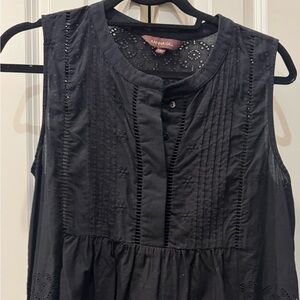 Ranna Gill Black Sleeveless Blouse